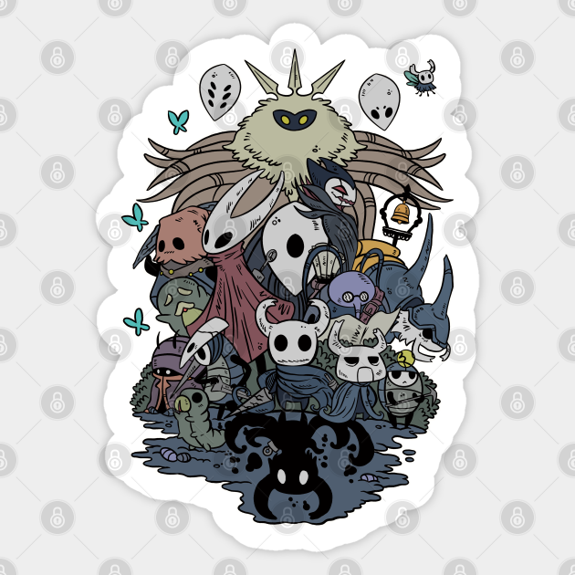 Hollow Party - Hollow Knight - Sticker