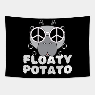 Manatees Floaty Potato Tapestry