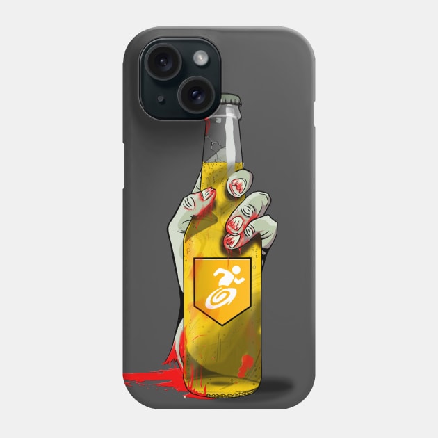 Zombie Hand Stamin-Up on Charcoal Phone Case by LANStudios