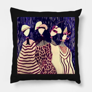 The Four Friends Pillow