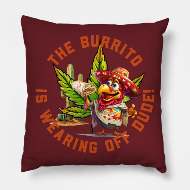 420 Burrito Pillow by DavidLoblaw