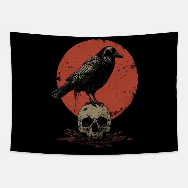 Bird of death Tapestry by Yopi