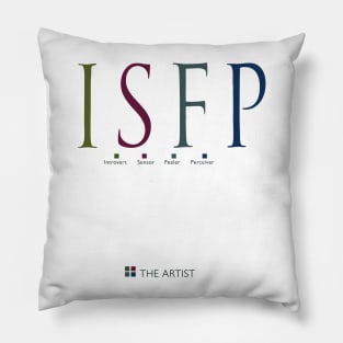 ISFP The Artist, Myers-Briggs Personality Type Pillow