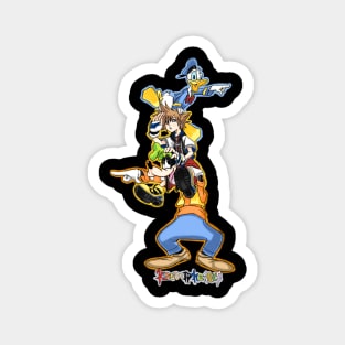 sora donald goofy trio Magnet