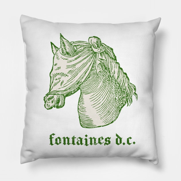 Fontaines DC • • • Retro Fan Design Pillow by unknown_pleasures