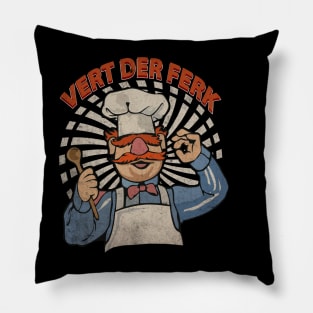 VertDerFerk vintage - (on white background) Pillow