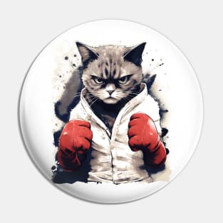 Boxer Cat Pin