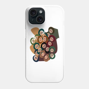 Concentric Circles (Earth Colors) Phone Case