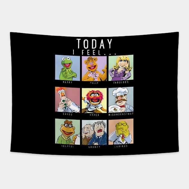 Dr. Teeth -Today I Feel Box Up Character Portraits Tapestry by Pestach