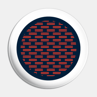 Red n blue dash dash Pin