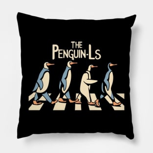 The penguin-Ls - Abbey Road Pillow