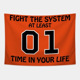 Dukes of Hazzard - Fight The System (BLACK) Tapestry