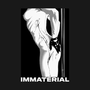 Immaterial  (Pixel B&W) T-Shirt