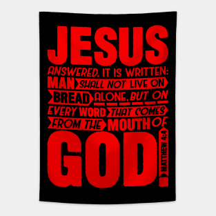 Matthew 4:4 Tapestry