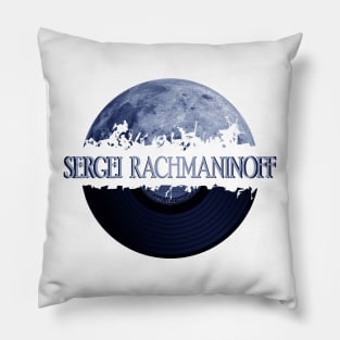 Sergei Rachmaninoff blue moon vinyl Pillow