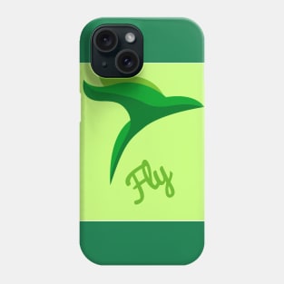 green bird logo Phone Case