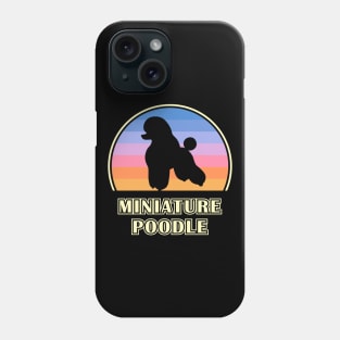 Miniature Poodle Vintage Sunset Dog Phone Case