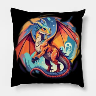 Dragon in the sky Pillow