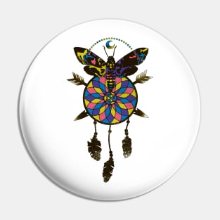 Colorful Moth Dreamcatcher Butterfly Dream Catcher Pin