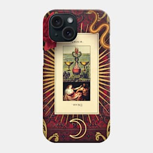 grand etteilla tarot, part I - two of cups Phone Case