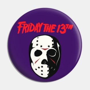 Friday the 13 (Jason mask) Pin