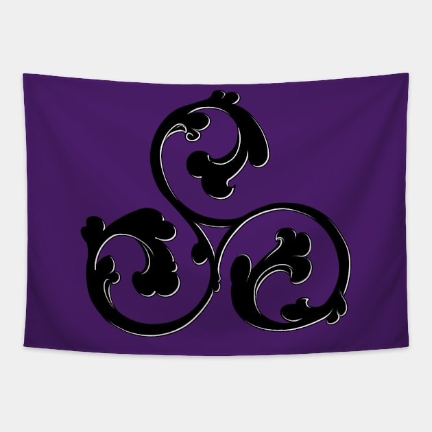 Celtic Spiral Tapestry by Kcinnik