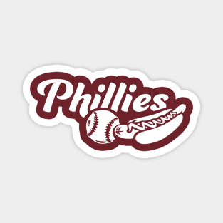 Phillies Ball and Dog Magnet