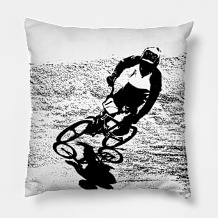 bmx racing Pillow