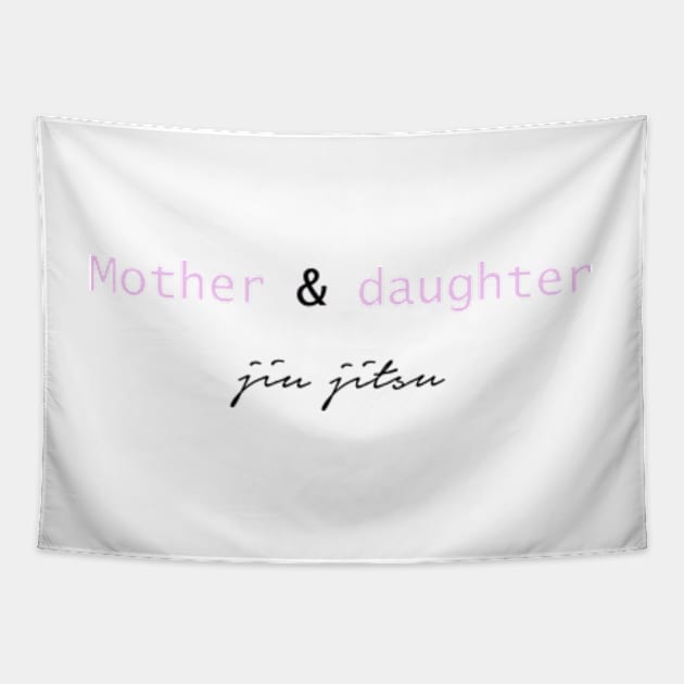 Mother and daughter jiu jitsu - black Tapestry by Melon Head