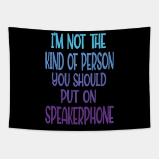 im not the kind of person you should put on speakerphone Tapestry