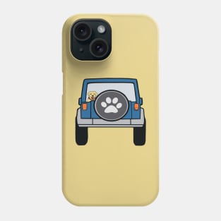 Dog in Blue Wrangler Phone Case