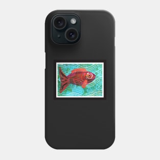 Fish Mono Print Phone Case