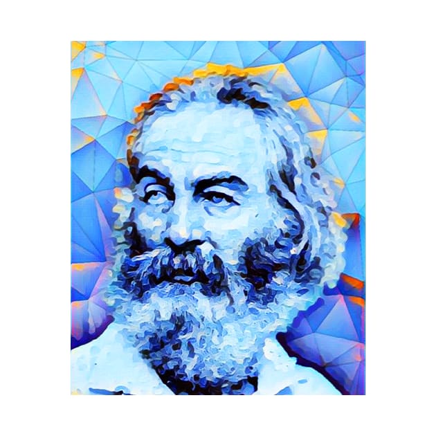 Walt Whitman Portrait | Walt Whitman Artwork | Walt Whitman Painting 8 by JustLit