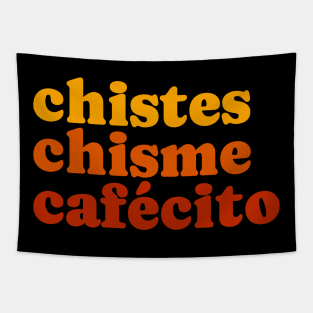 Chistes Chisme Cafecito Tapestry
