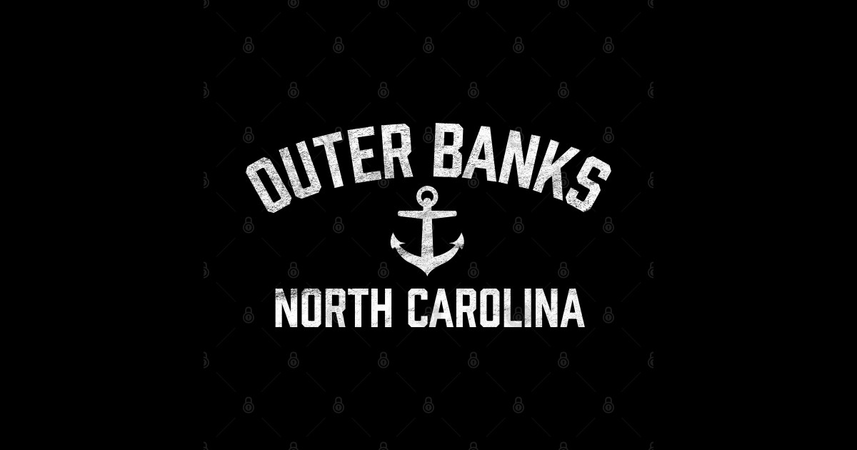 Outer Banks OBX North Carolina Anchor Outer Banks Sticker TeePublic
