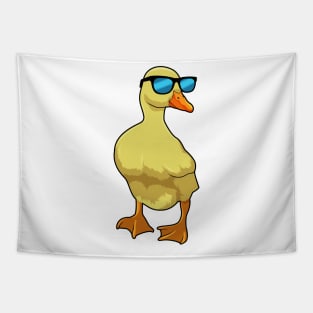 Duck with Sunglasses Tapestry