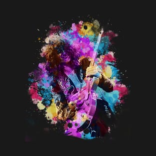 Jimmy Page - Watercolor Illustration T-Shirt