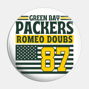 Green Bay Packers Doubs 87 American Flag Football Pin