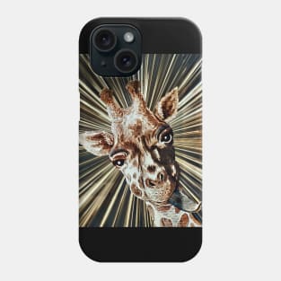 Giraffe funny fun fun birthday art trend Phone Case