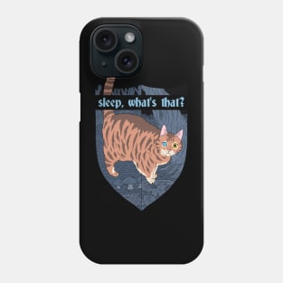 sleep, what's that? orange cat. Phone Case