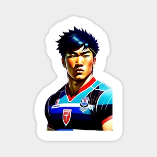Japanese Rugby Player Magnet