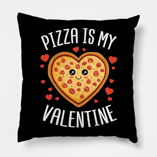 Pizza Is My Valentine Cute Valentines Day Gift Pillow by HCMGift