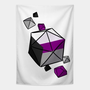 Demi Pride Flag Dice Tapestry