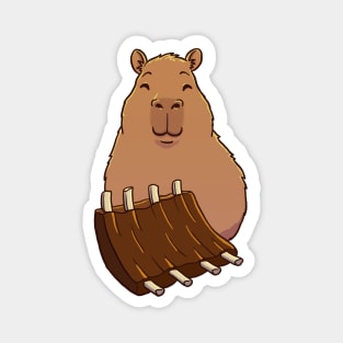 Capybara Barbecue Ribs Magnet