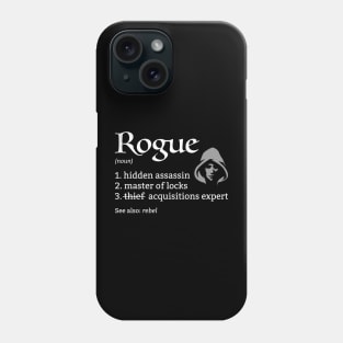 D&D Rogue Class Definition Phone Case