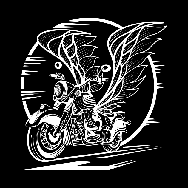 Flying motorcycle by Kopirin