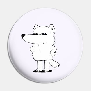 Long nose dog Pin