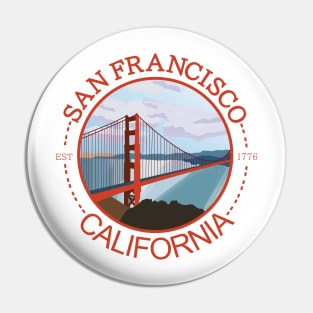 SAN FRANCISCO CALIFORNIA BADGE Pin