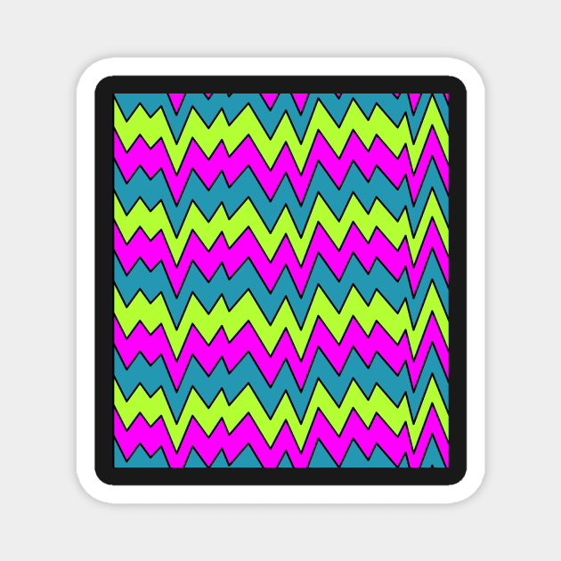 90s Zig Zag Magnet by marissasiegel