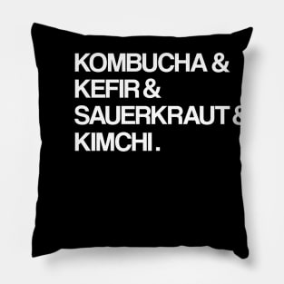 Kombucha & Kefir Sauerkraut & Kimchi Fermented Foods Pillow